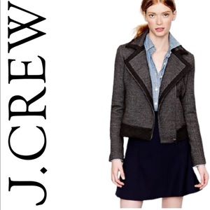J Crew Wool Moto Jacket